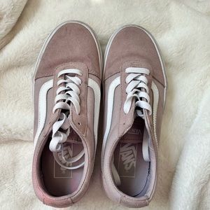Vans Light Pink Suede Shoes